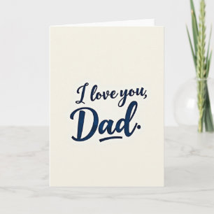 Índigo Eu Te Amo Papai Cartão