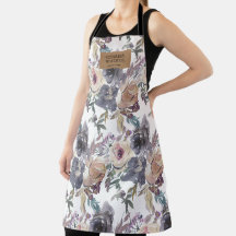 indigo nostálgico pincel monograma do salão floral