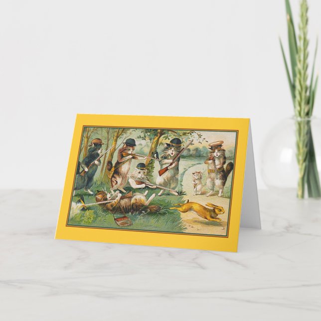 Indo ao Cartão de Saudação de Caça (Frente)