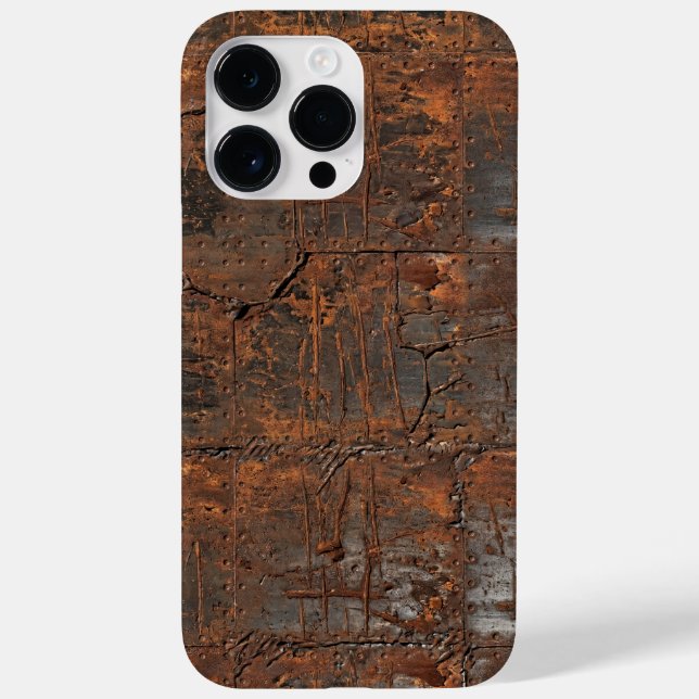 Industrial Rusted Metal Texture iPhone Case (Verso)