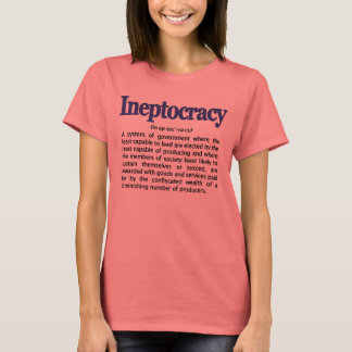 Ineptocracia Definição de T-Shirt