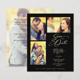Inexpensive Wedding 4 Photos Collage Branches