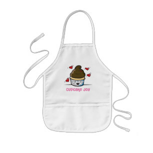 Infantil Avental da alegria do cupcake