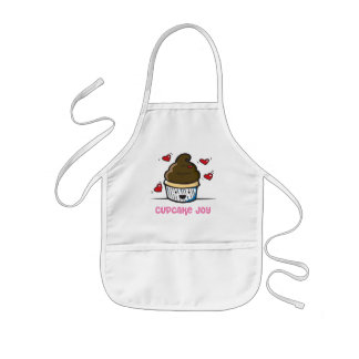 Infantil Avental da alegria do cupcake