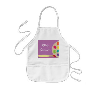 Infantil Avental da blusa do artista da paleta da arte dos