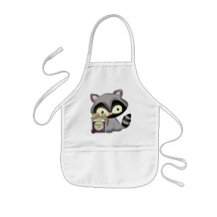 Infantil avental da cozinha do Cozinhar Raccoon