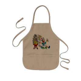 Infantil avental de cozinha fofo para se divertir cozinhand