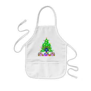 Infantil Avental de Hanukkah e de Natal - personalizado