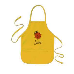 Infantil Avental de Karate Kat joaninha--para personalizar