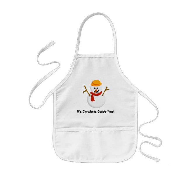 Infantil Avental do biscoito do Natal dos miúdos (Frente)