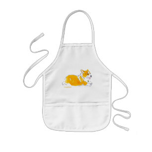 Infantil Avental do Corgi do vôo