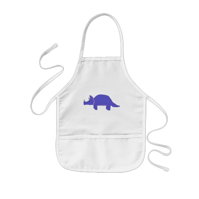 Infantil Avental do Triceratops (Frente)