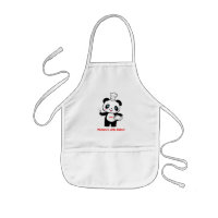 Avental pequeno do miúdo da panda do ajudante da