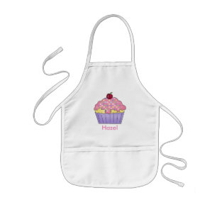 Infantil Avental personalizado do cupcake da avelã