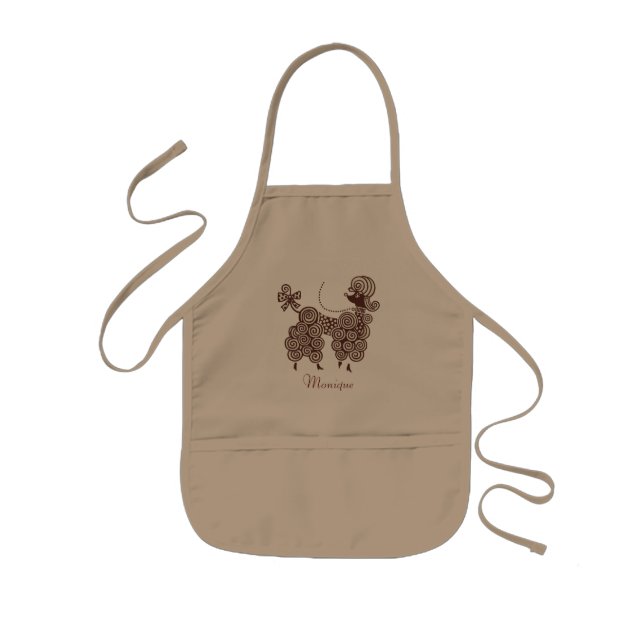 Infantil Avental Sassy da caniche (Frente)