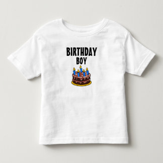 Infantil Camiseta Birthday Boy Cake Toddler