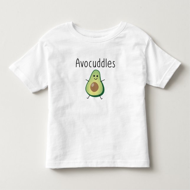 Infantil Camiseta com babado para crianças Avocuddles (Frente)