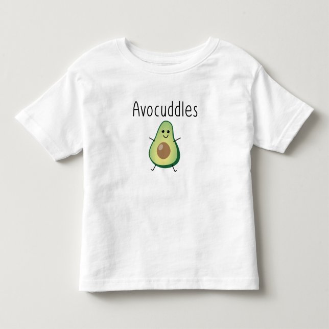 Infantil Camiseta com Babados para Crianças Avocuddles (Frente)