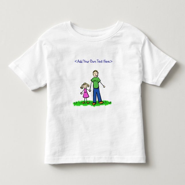 Infantil Camiseta de pai (loira) (Frente)