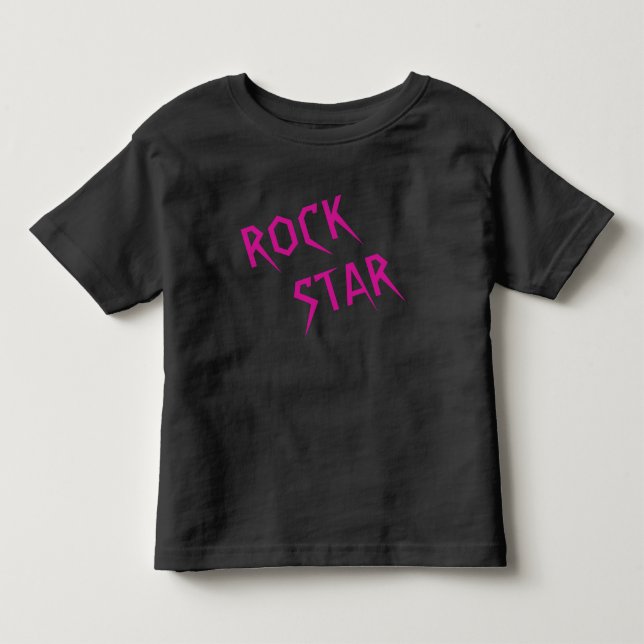 Infantil Camiseta de Rock Star (Frente)