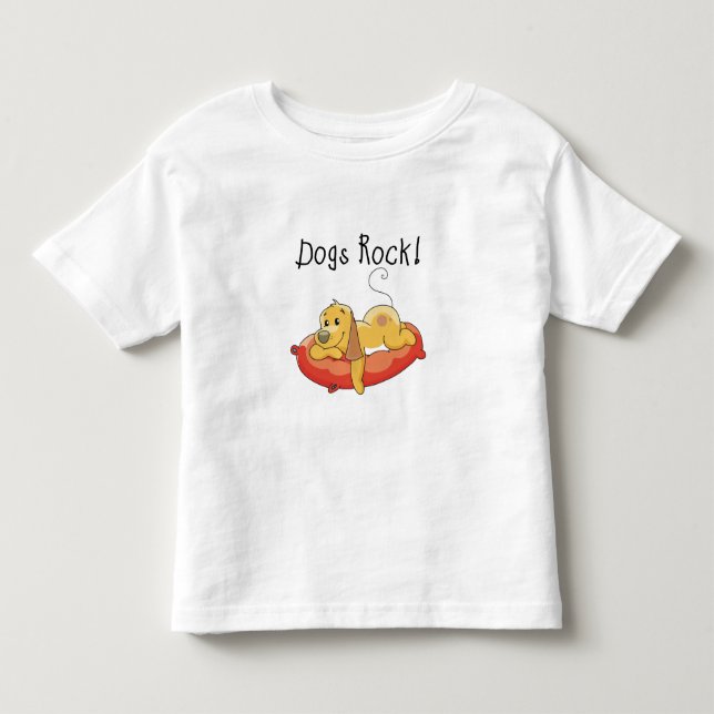 Infantil Camiseta e presentes da rocha dos cães (Frente)