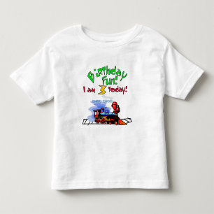 Infantil Camiseta e presentes do aniversário de 3 anos do