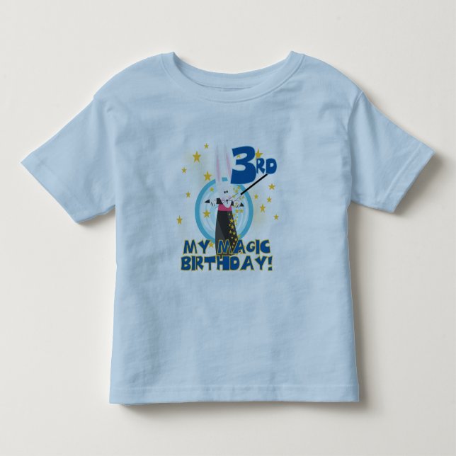 Infantil Camiseta e presentes mágicos do aniversário de 3 (Frente)