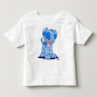 Infantil Camiseta para crianças de cachorrinho azul