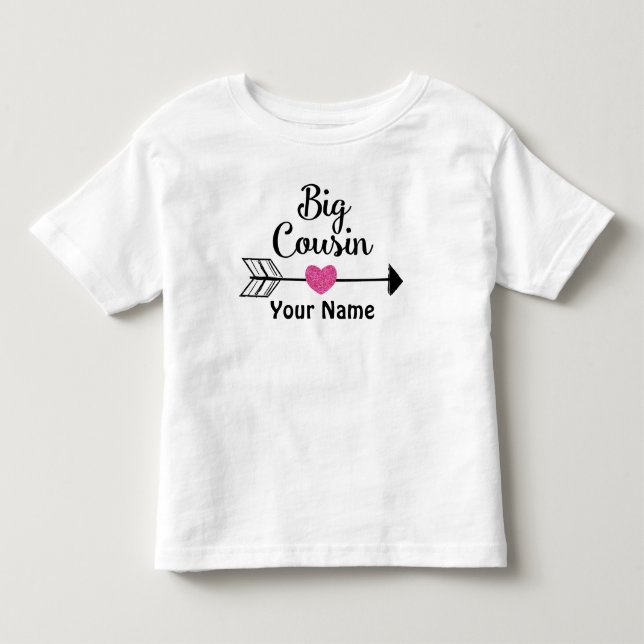 Infantil Camiseta Personalizada Big Cousin Arrow (Frente)