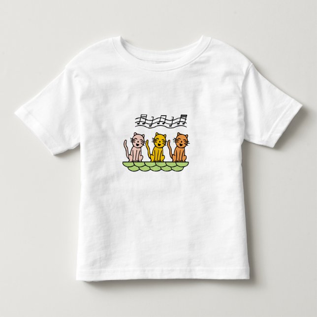 Infantil Gatos do canto camiseta e presentes (Frente)