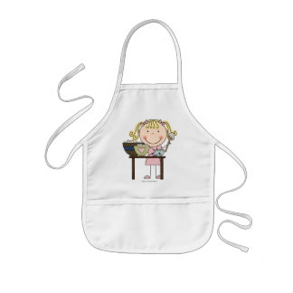 Infantil Goldilocks caçoa o avental