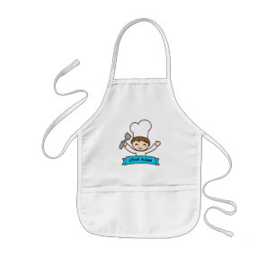 Infantil "Little Chef" Avental Gráfico para Crianças