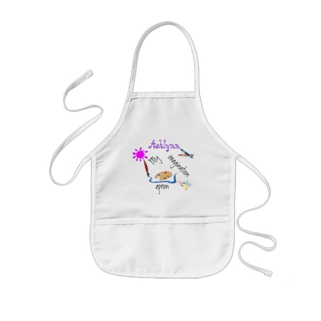 Infantil Meu avental da imaginação - personalizado (Frente)