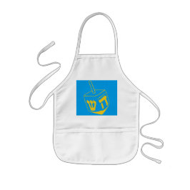 Infantil O avental azul e Dourado das crianças de Dreidel