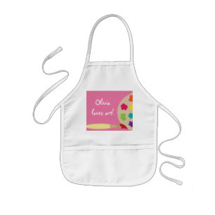 Infantil O rosa caçoa o avental da blusa do artista da