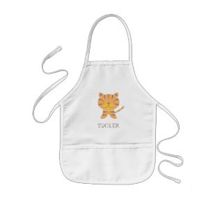 Infantil O tigre caçoa o avental