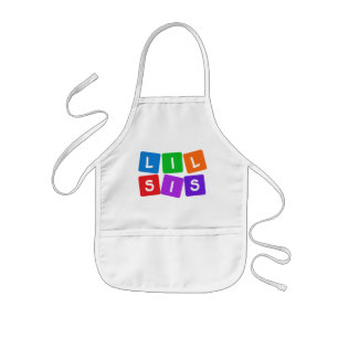 Infantil Pequeno avental do Sis - escolha estilo e cor