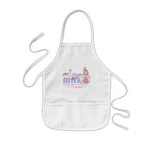 Infantil Princesa Médio Irmã Avental do unicórnio