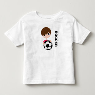 Infantil SOCCER! Camiseta para Crianças em Jersey Fina