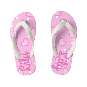 Infantis Chinelos Bonito para crianças de cor rosa