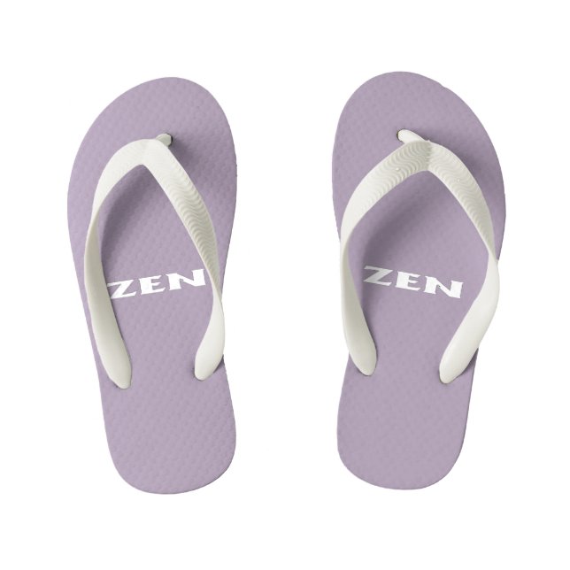 Infantis Chinelos de bebês de cinza branca Zen (Pé da cama)