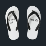 Infantis Chinelos de casamento<br><div class="desc">Uma maneira divertida de mostrar que você está noivo</div>