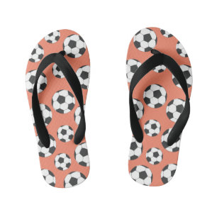 Infantis Chinelos de futebol do Coral Peach