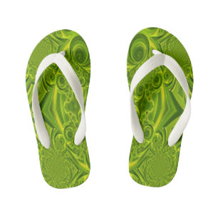 Infantis Chinelos de Garrafas Verdes Vibrantes