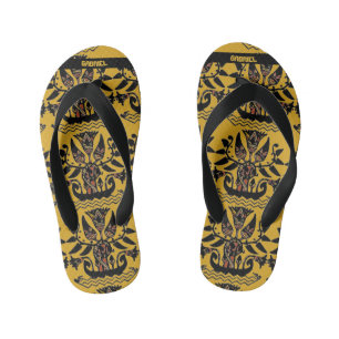 Infantis Chinelos de padrões de tatuagem étnica tribal