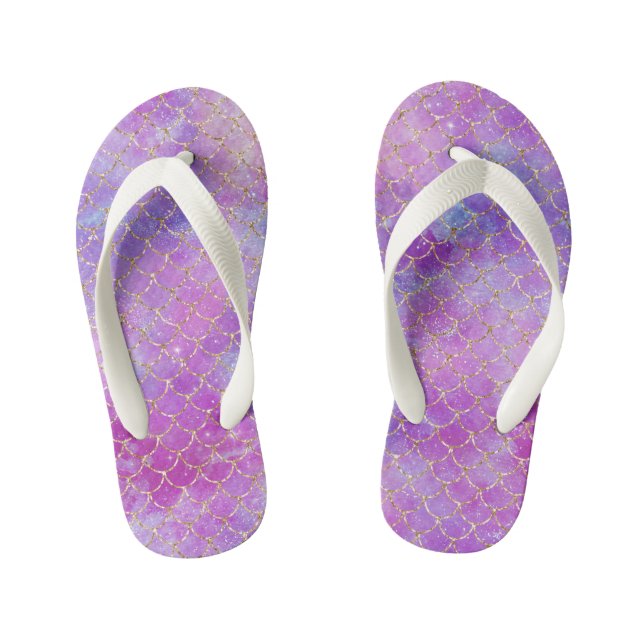 Infantis Chinelos do Mermaid Purple Beach Kid (Pé da cama)