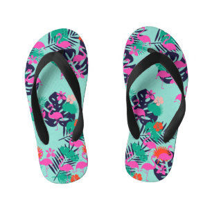 Infantis Chinelos Flamingo cor-de-rosa