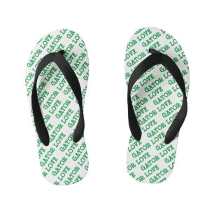 Infantis Chinelos Gator Love com Azulejos Verdes