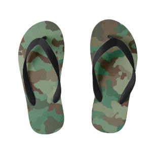 Infantis chinelos militares de camuflagem