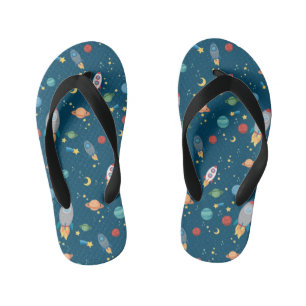 Infantis chinelos para crianças do Exterior Space Fun